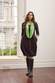 Valia Georgio Dress Dark Brown