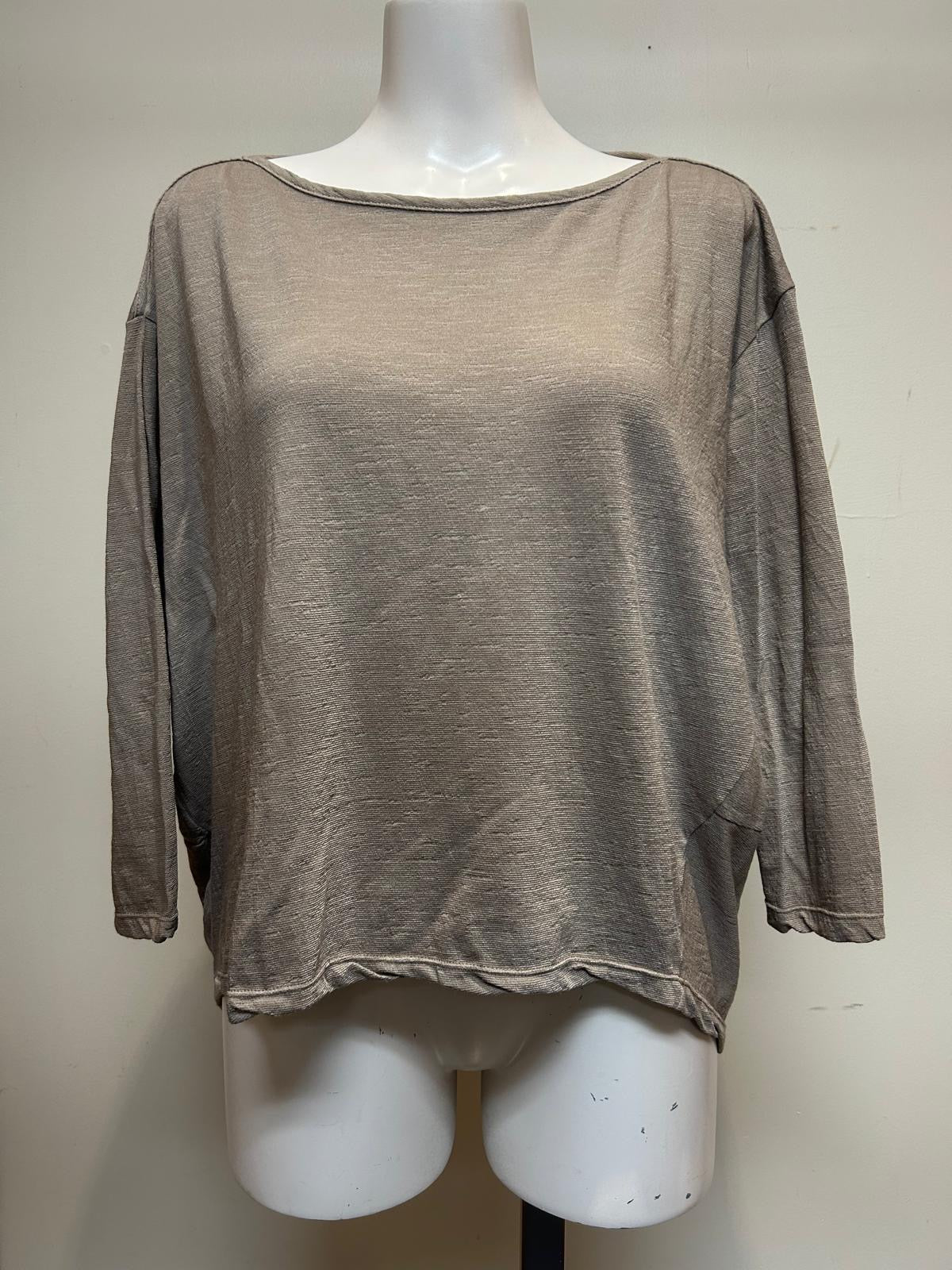 Valia V Merino Tunic Taupe