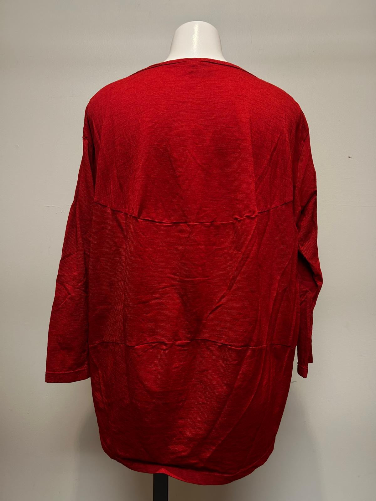 Valia V Merino Tunic Ruby