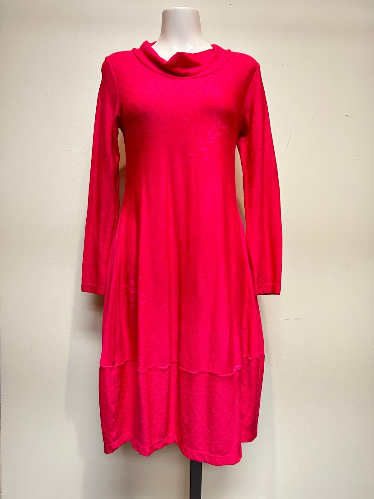 Valia Cowl Dress Hot Pink