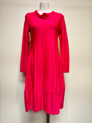 Valia Cowl Dress Hot Pink