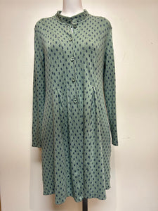 Valia Polka Dot Dixie Coat Sage/Blue