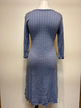 Load image into Gallery viewer, Metalicus Merino Anya Dress-Denim Blue Tie Front or Tie Back
