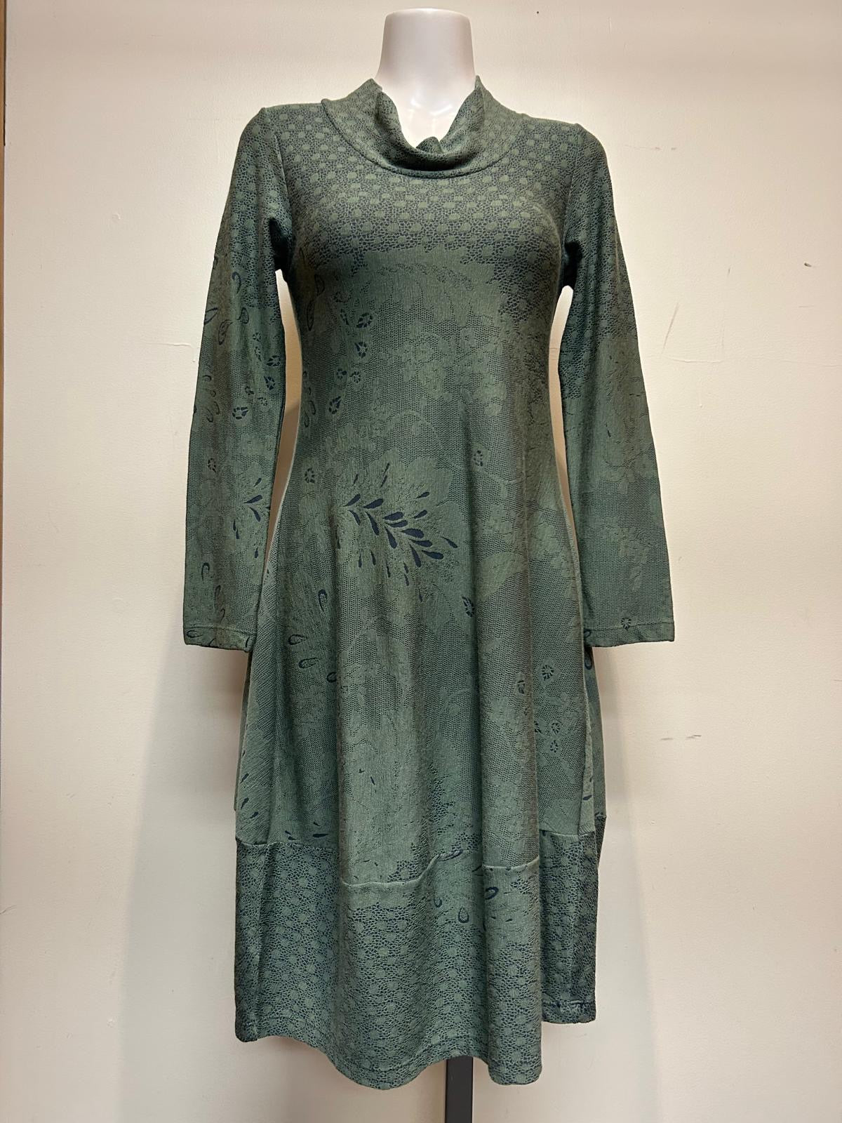 Valia Cowl Dress Sage Green