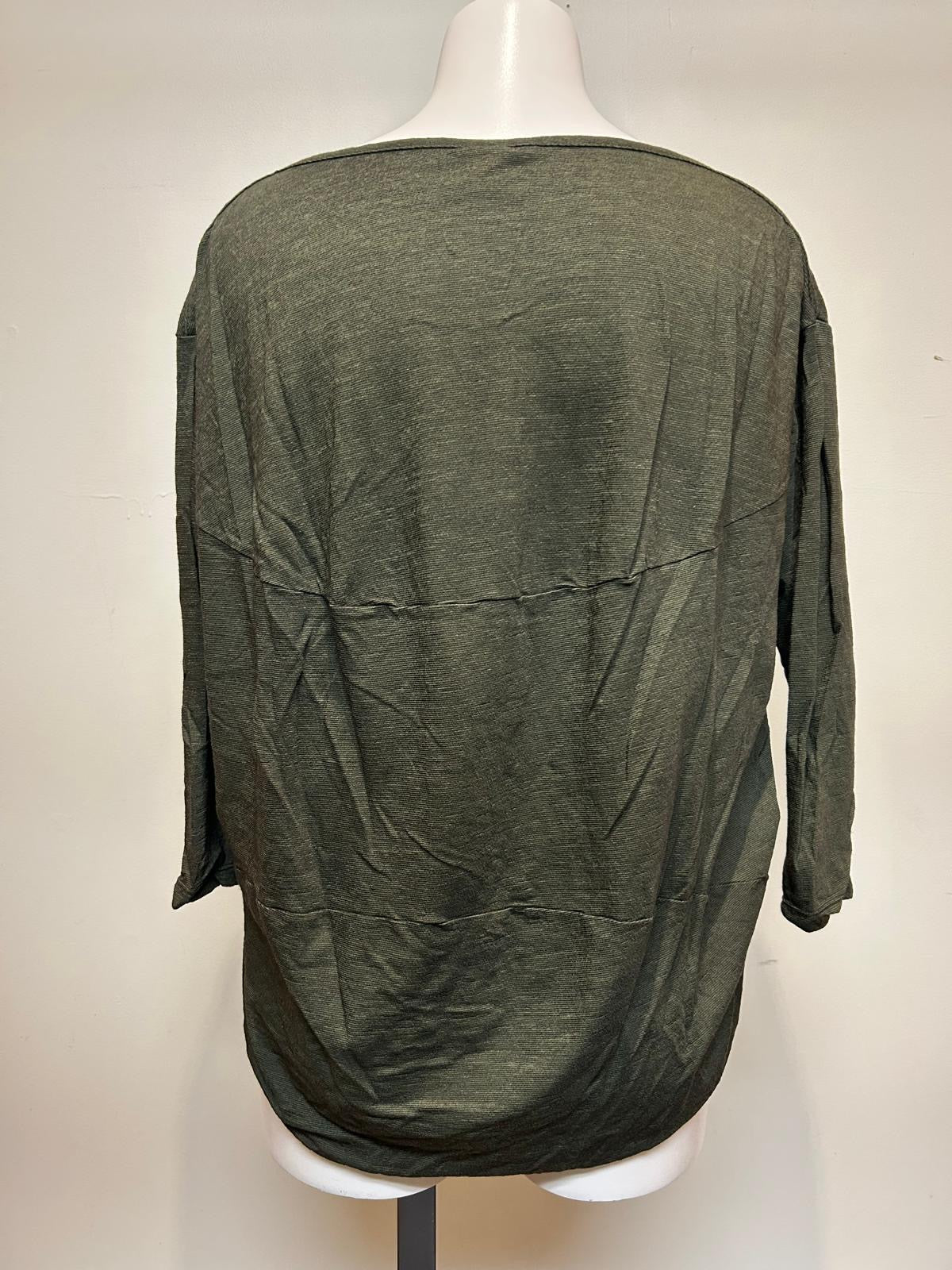 Valia V Merino Tunic Olive