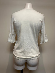 Metalicus Arabesque Top Lace Trim Cream