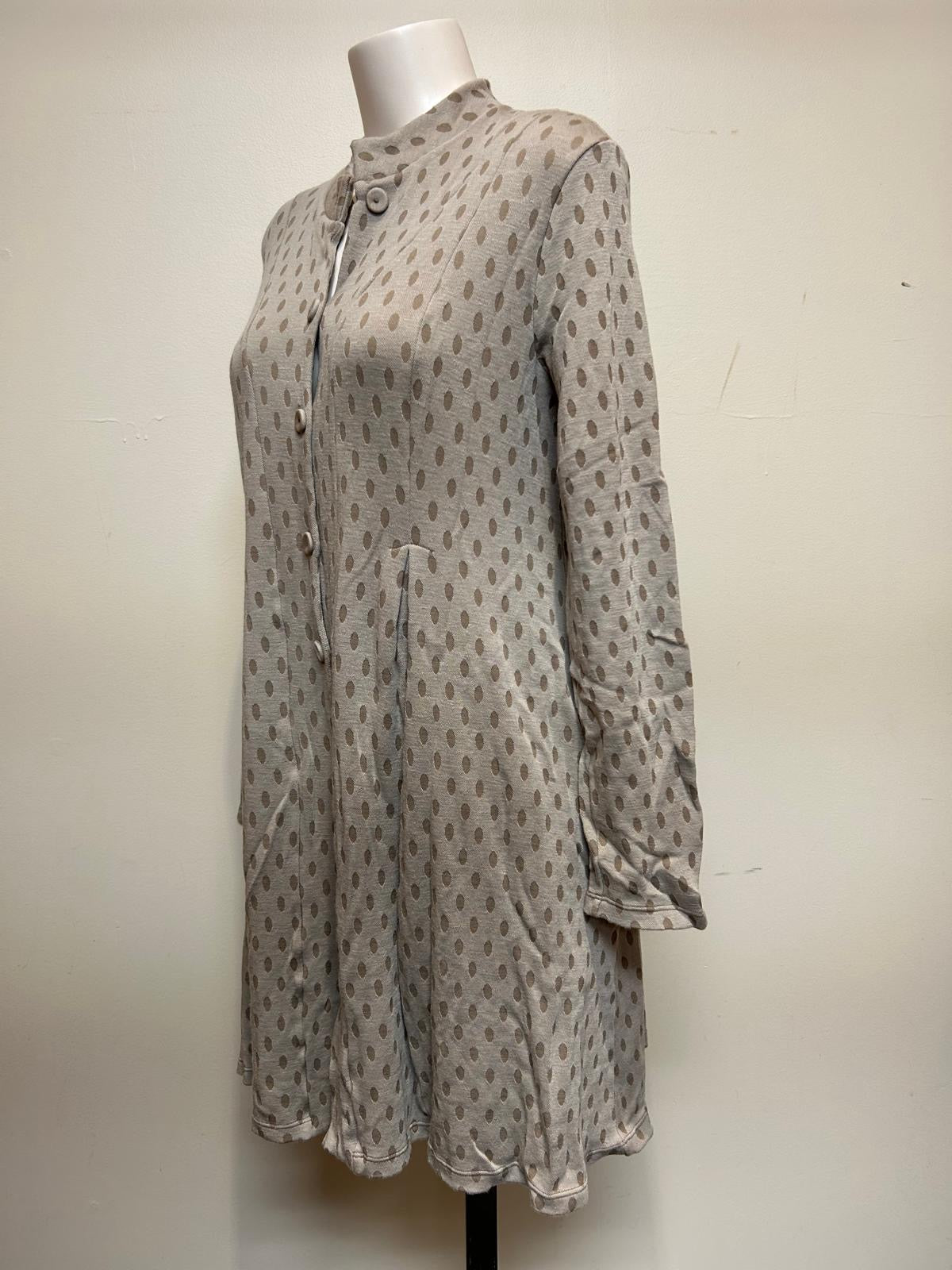 Valia Polka Dot Dixie Coat Taupe