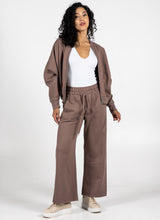 Load image into Gallery viewer, C’est Moi Bamboo-Recycled Poly Cotton Fleece Zip Jacket-Taupe
