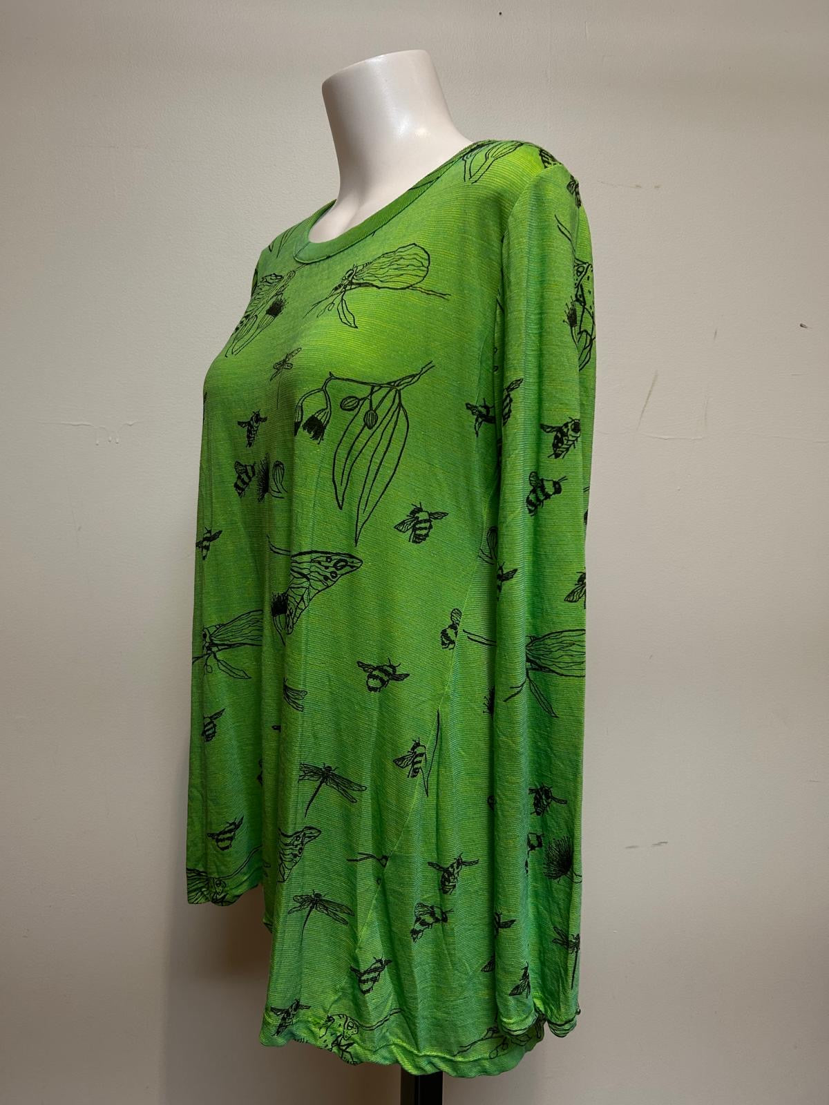 Valia Australia Clothing Butterfly Tunic Apple