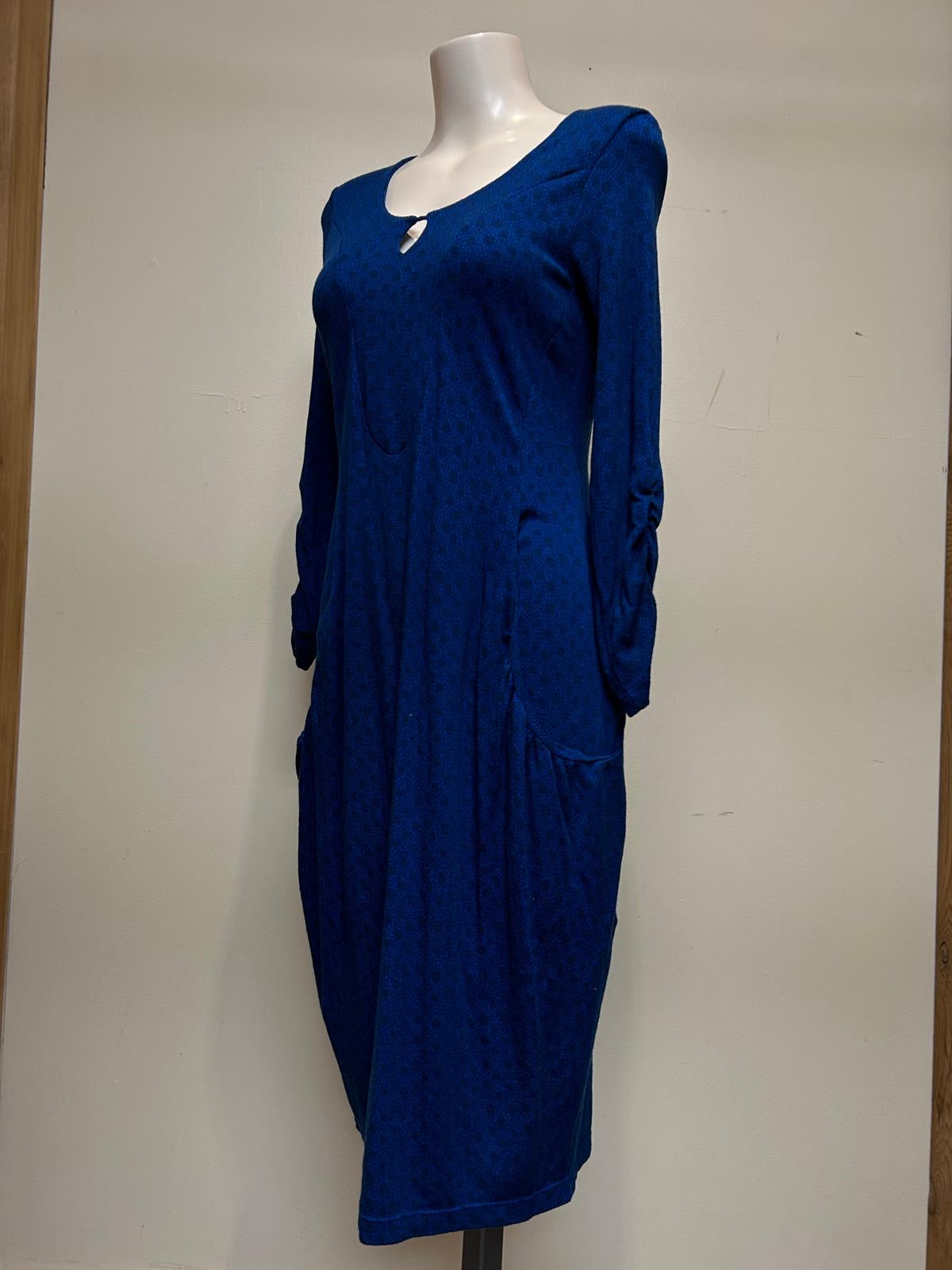 Valia Full Moon Dress Electric Blue Super Deep Pockets