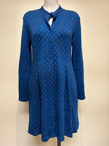 Valia Polka Dot Dixie Coat Electric Blue