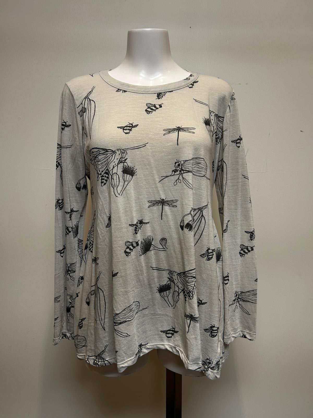 Valia Australia Clothing Butterfly Tunic Stone