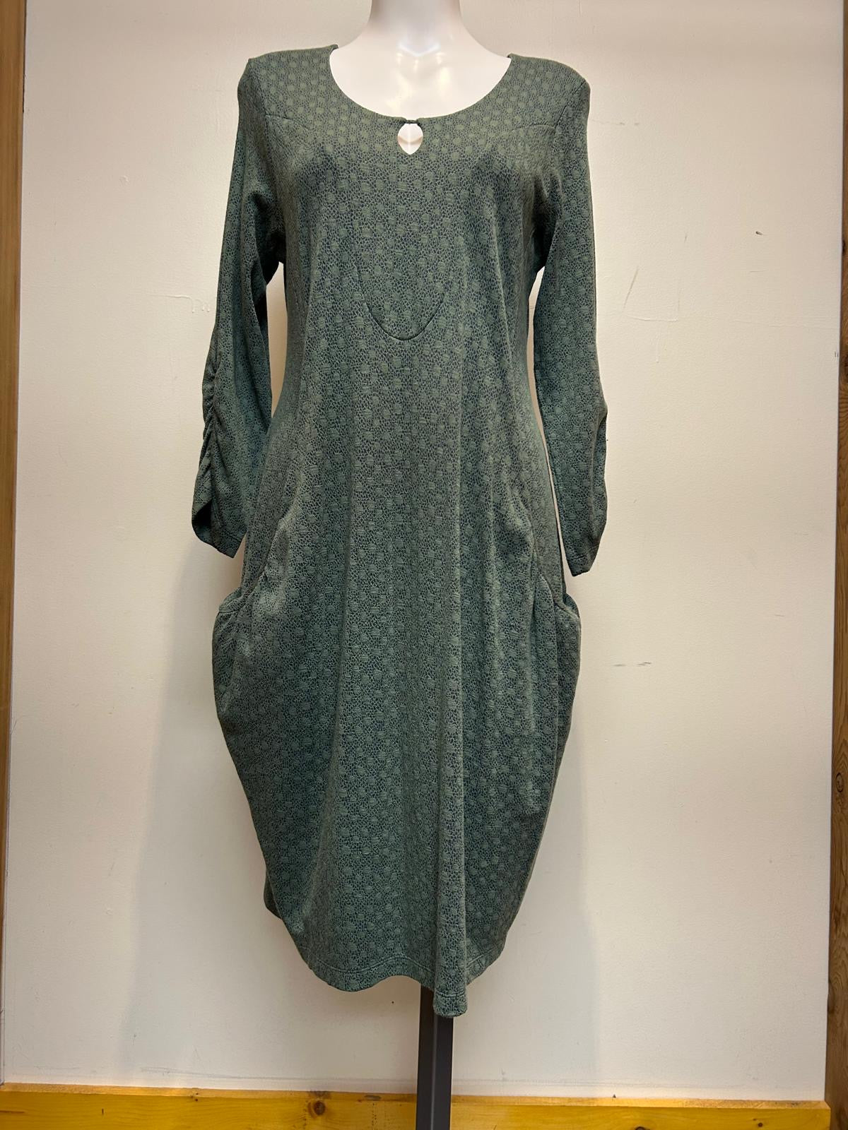 Valia Full Moon Dress Sage Green Super Deep Pockets