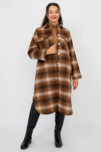 Blue Sky Bronwyn Coat Cinnamon Boiled Wool