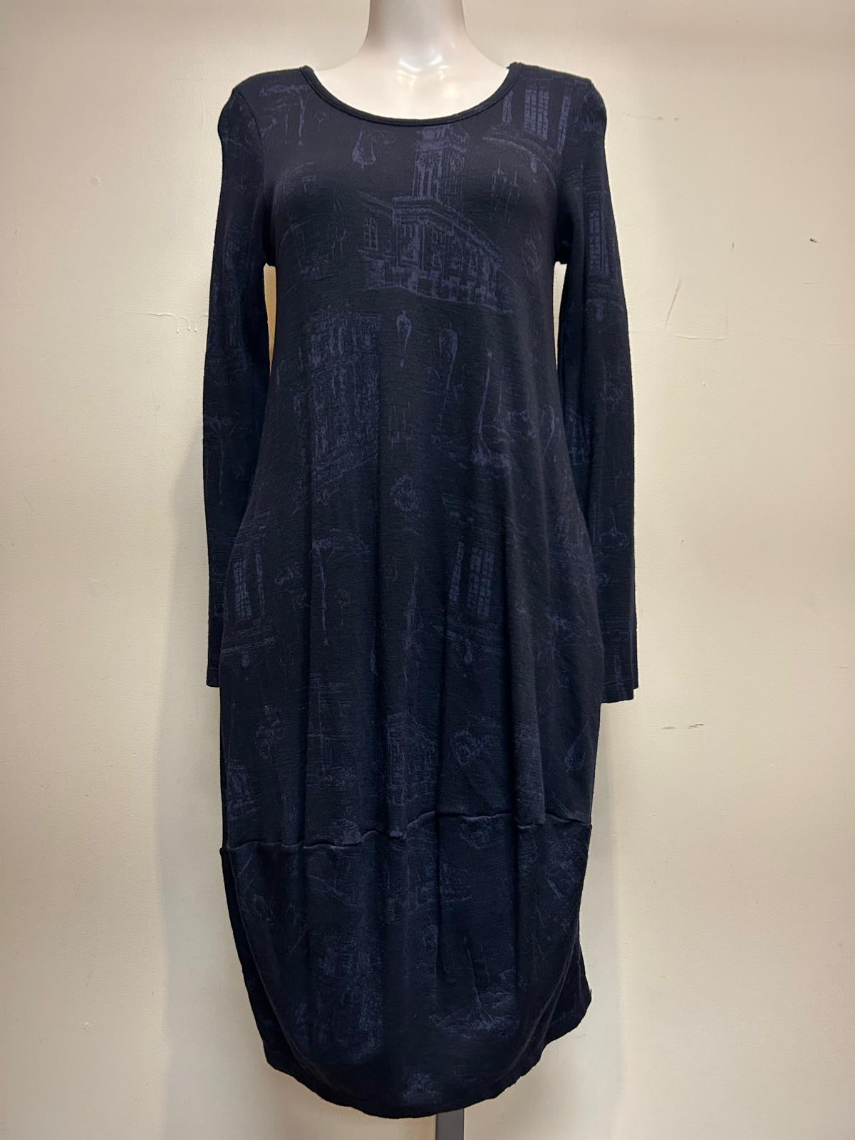 Valia Willow Dress Navy Blue