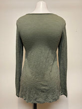 Load image into Gallery viewer, Metalicus Vera Long Sleeve Ruchy Top-Sage
