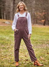 Load image into Gallery viewer, April Cornell Cowgirl Corduroy Overalls Cocoa
