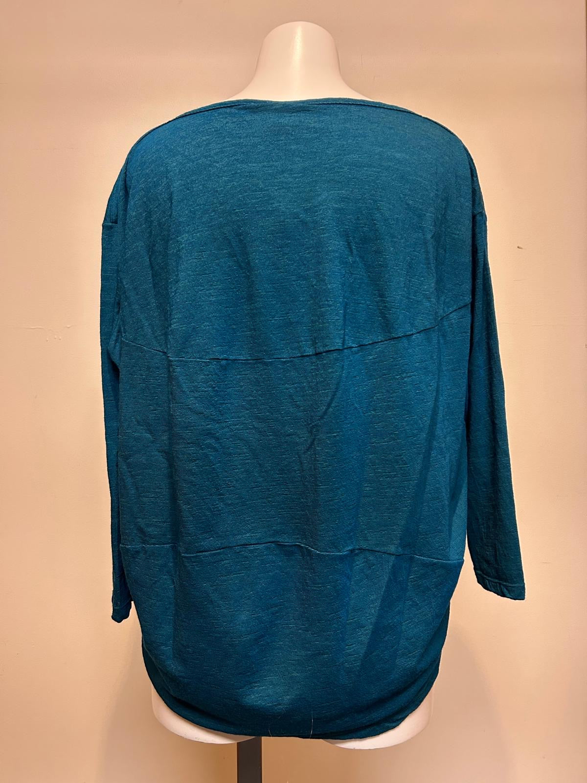 Valia V Merino Tunic Teal