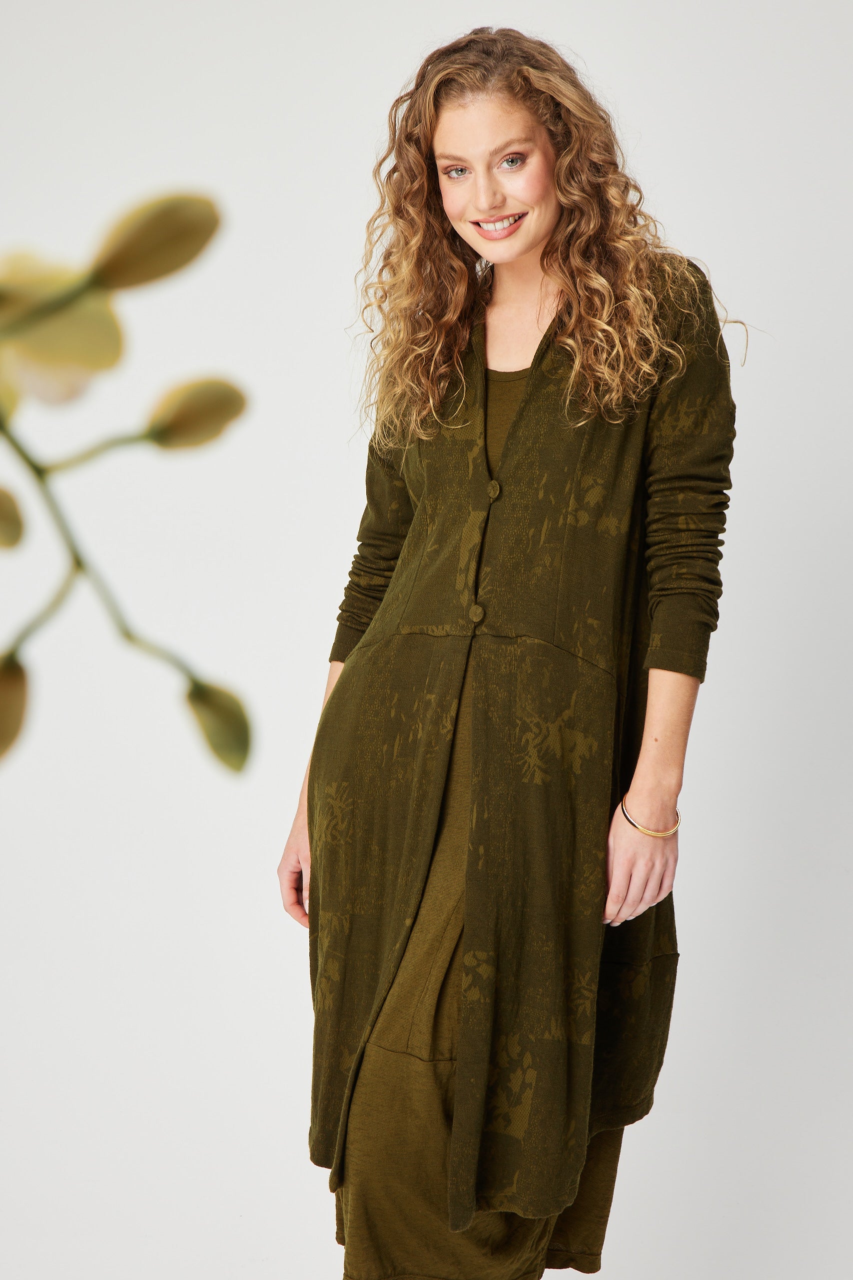 Valia Rosalee Jacket Olive