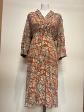 Load image into Gallery viewer, April Cornell Lauren Women’s Dress Plus Size Rust Cotton Corduroy
