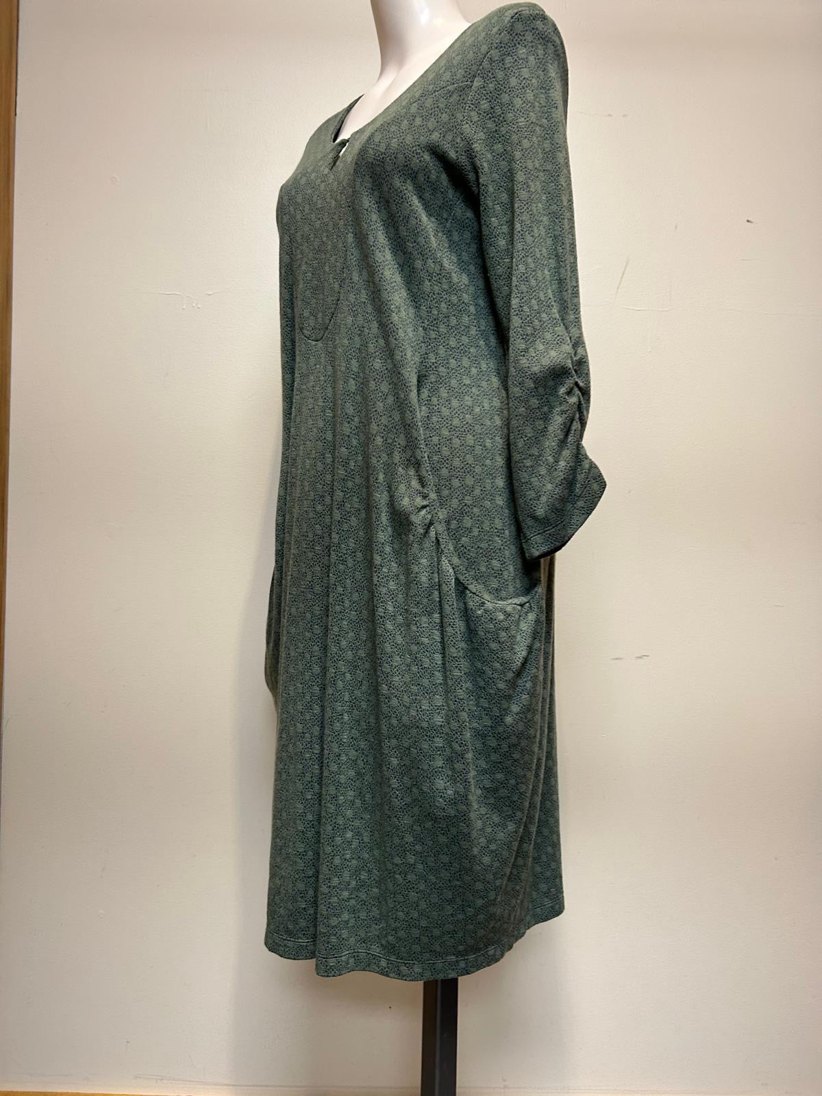 Valia Full Moon Dress Sage Green Super Deep Pockets