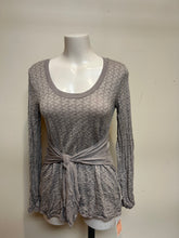 Load image into Gallery viewer, Metalicus Anya Long Sleeve Tie Top-Taupe
