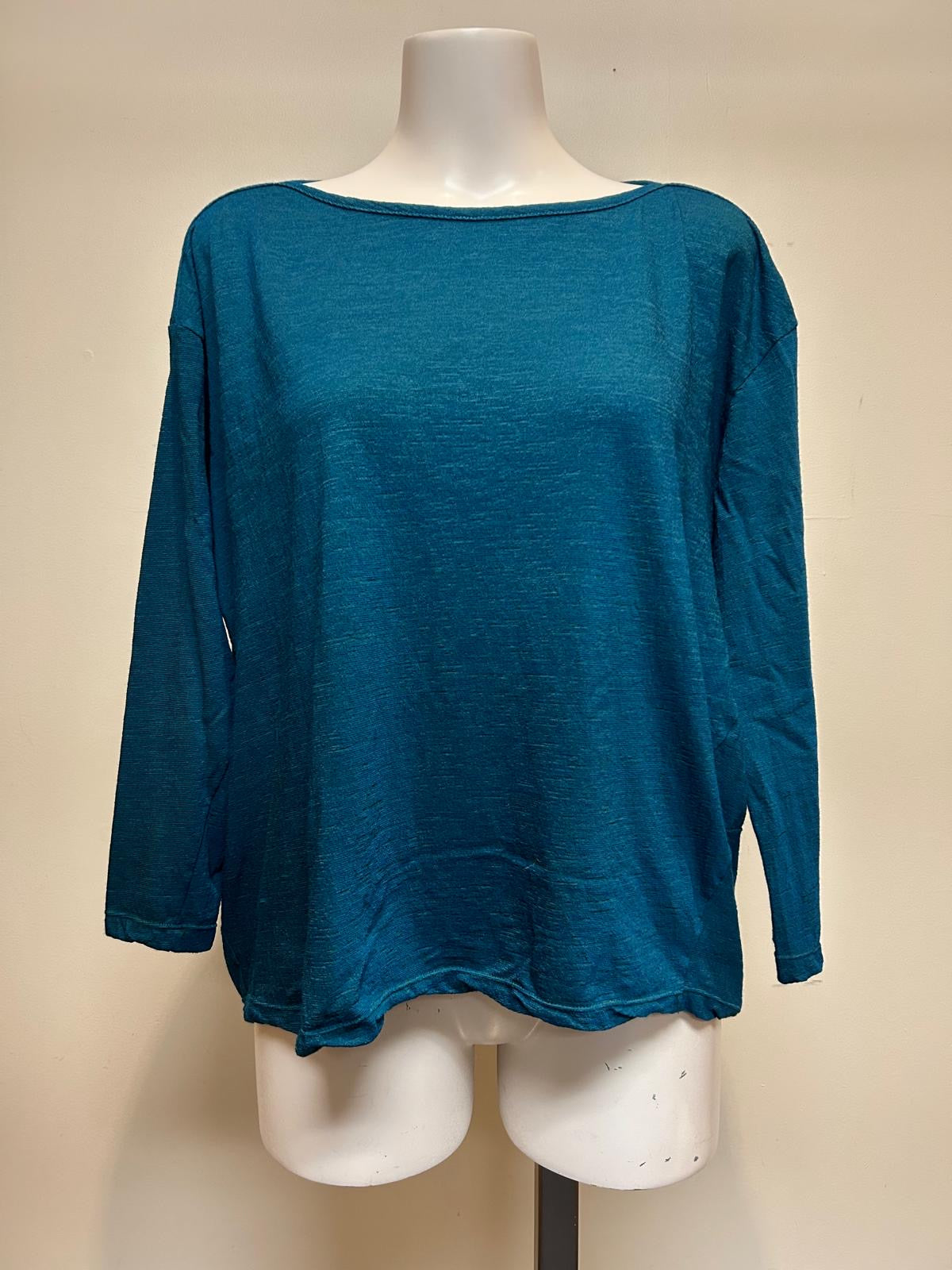 Valia V Merino Tunic Teal