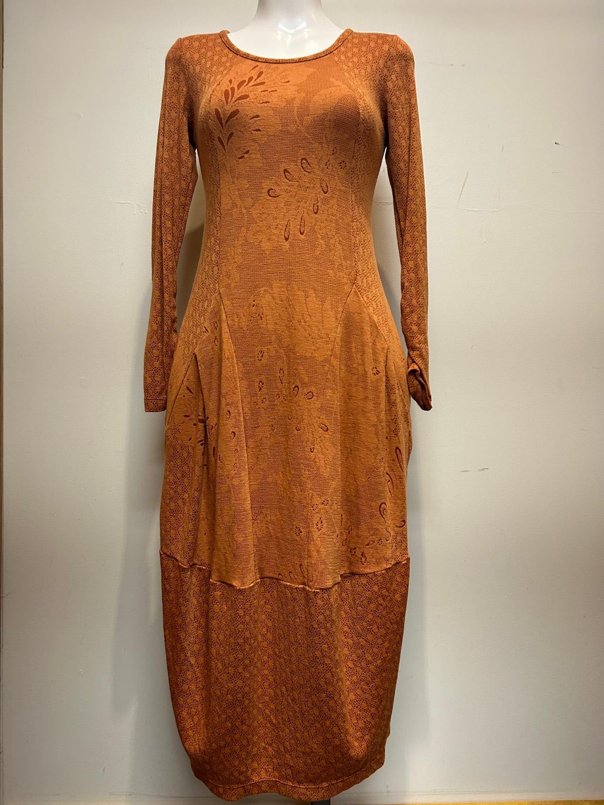 Valia Villanelle Dress Burnt Orange