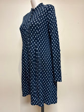 Load image into Gallery viewer, Valia Polka Dot Dixie Coat Navy/Light Blue
