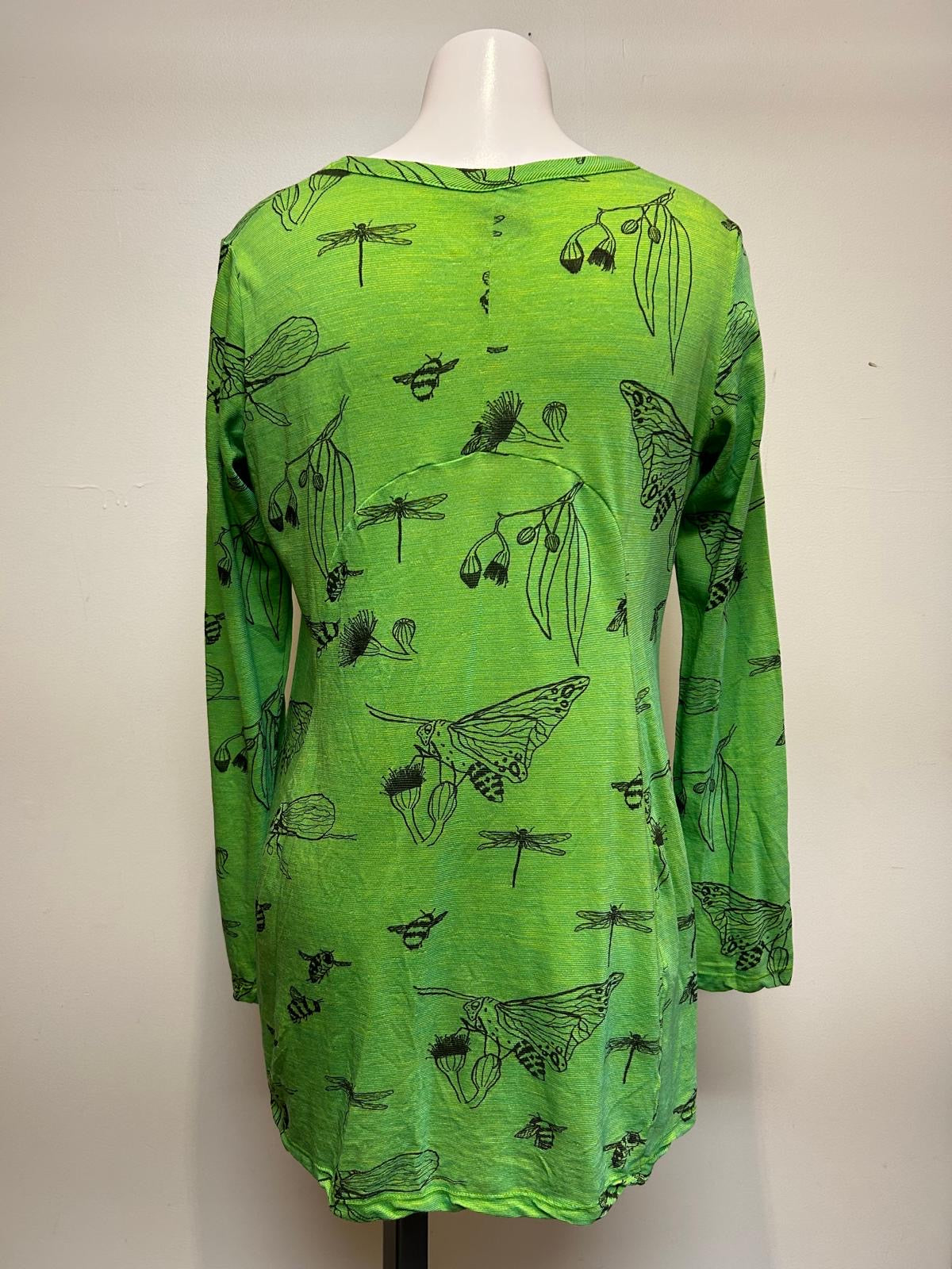 Valia Australia Clothing Butterfly Tunic Apple