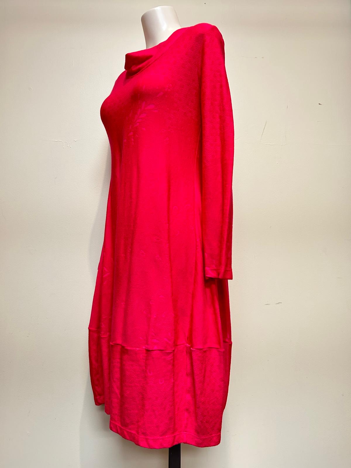 Valia Cowl Dress Hot Pink