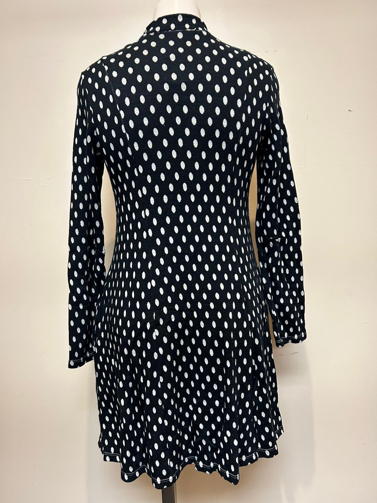 Valia Polka Dot Dixie Coat Black/White