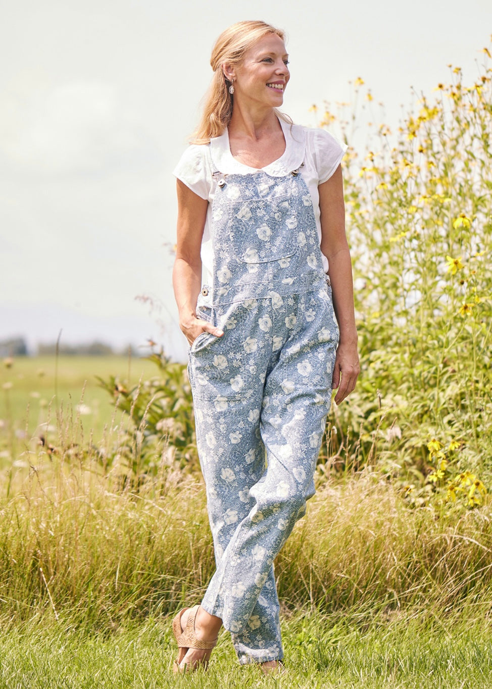 April Cornell Tasha Denim Overalls