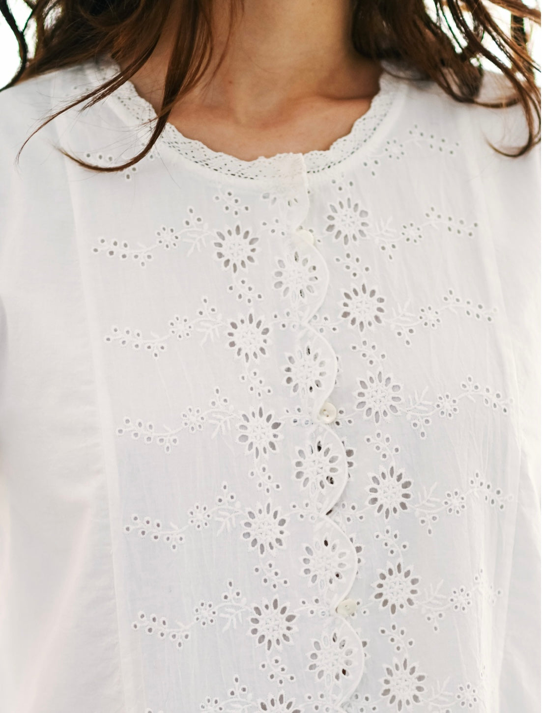 April Cornell Ariels Eyelet Blouse
