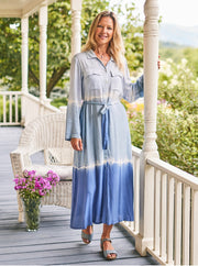 April Cornell Tahiti Shirtdress Blue