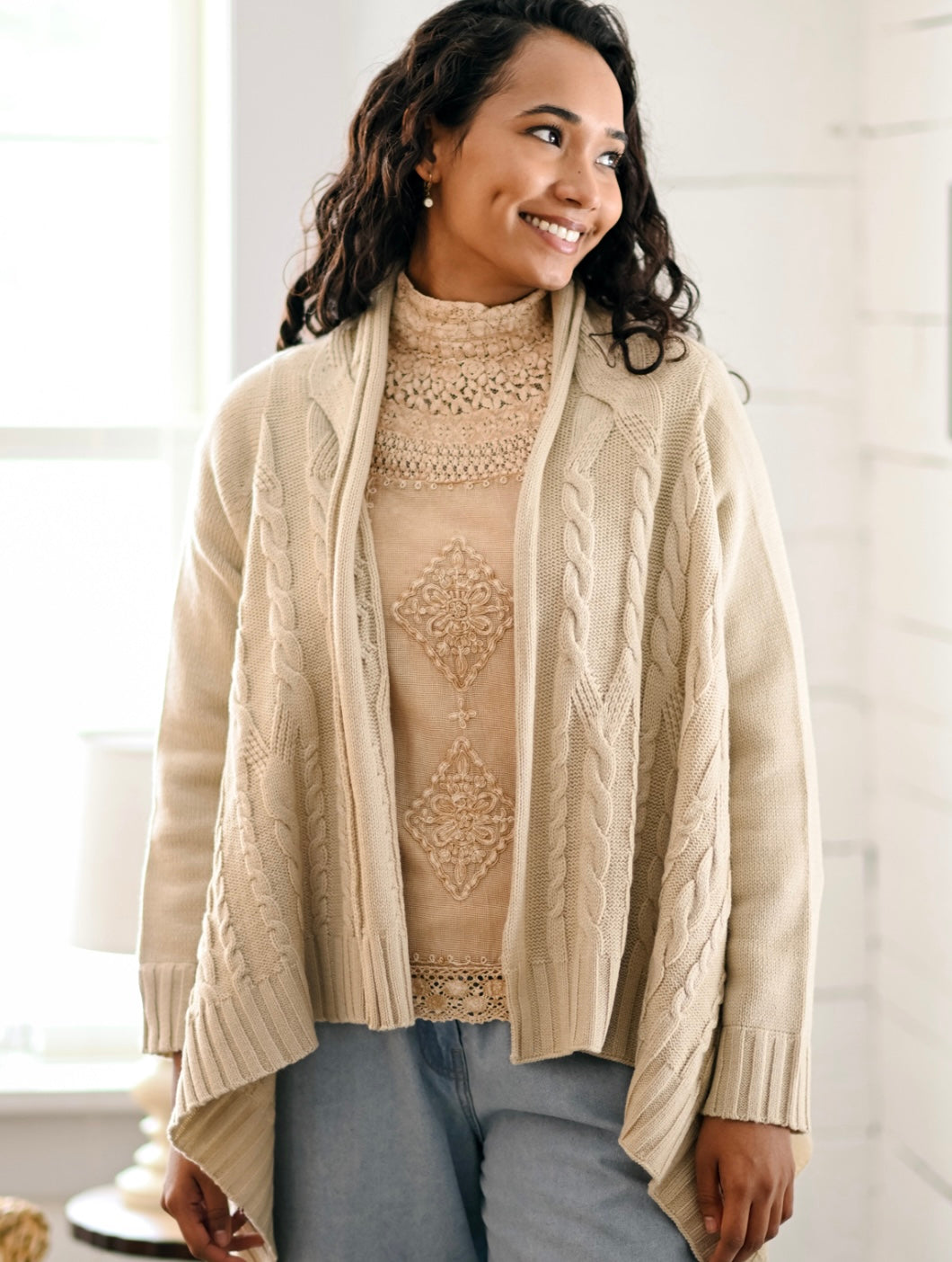 April Cornell Haven Sweater Plus Size Jacket