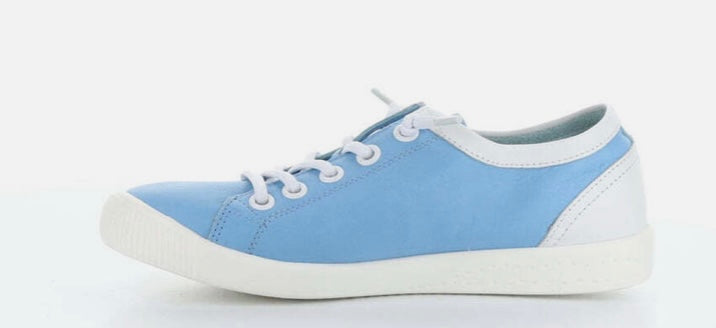 Softinos Isla Blue And White Round Toe Shoes