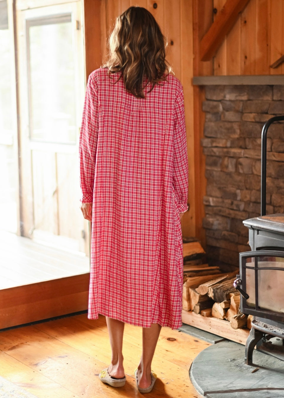 April Cornell Farm Girls Plaid Nightshirt Regular and Plus Sizes