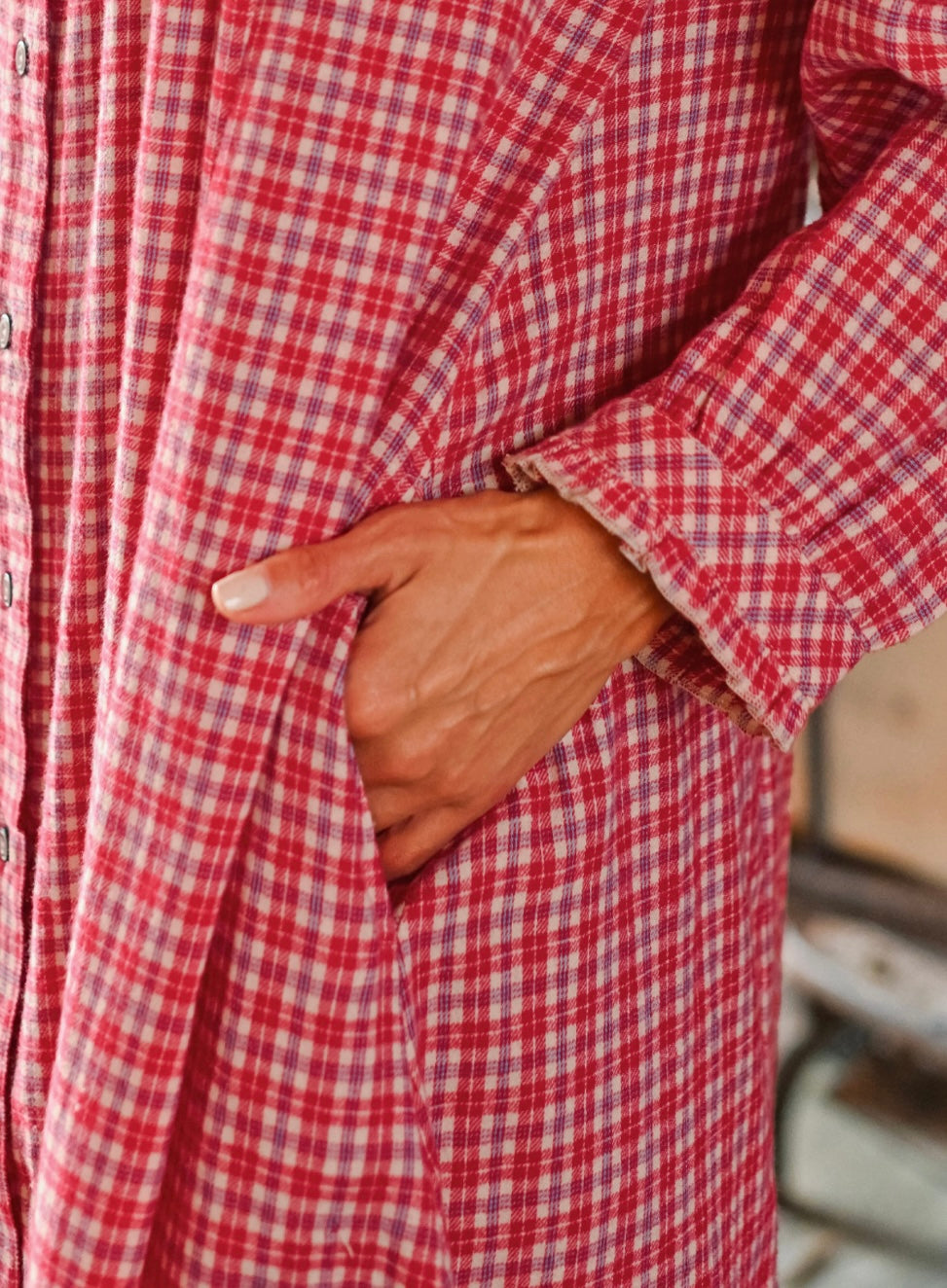 April Cornell Farm Girls Plaid Nightshirt Regular and Plus Sizes