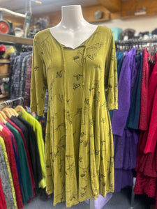 Valia Murray Dress Acid Green