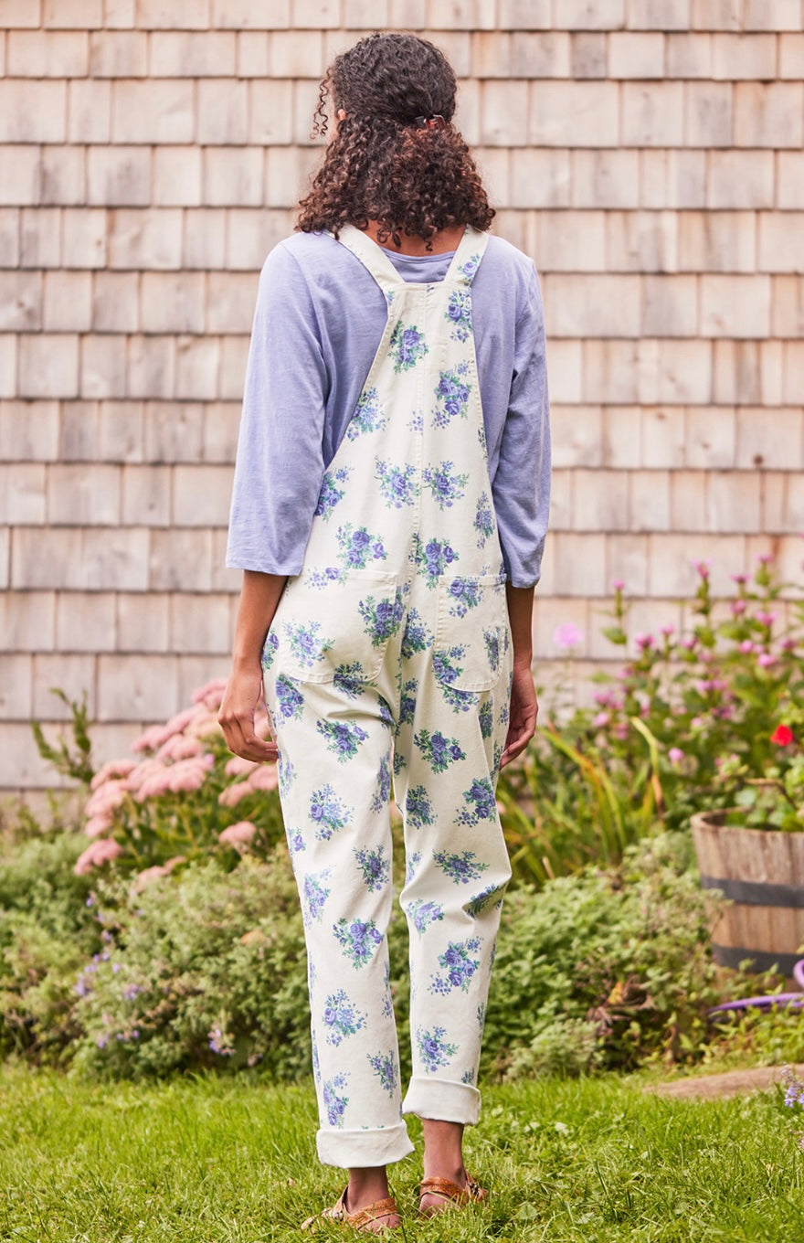 April Cornell Maritime Bouquet Denim Overalls