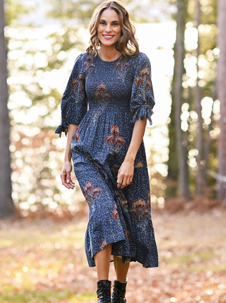 April Cornell Anemone Smocked Dress