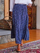 Load image into Gallery viewer, April Cornell Henrietta Skirt Navy-Plus Size
