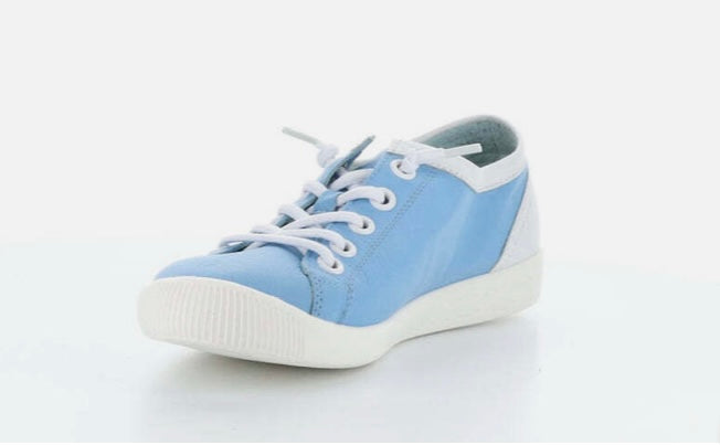 Softinos Isla Blue And White Round Toe Shoes