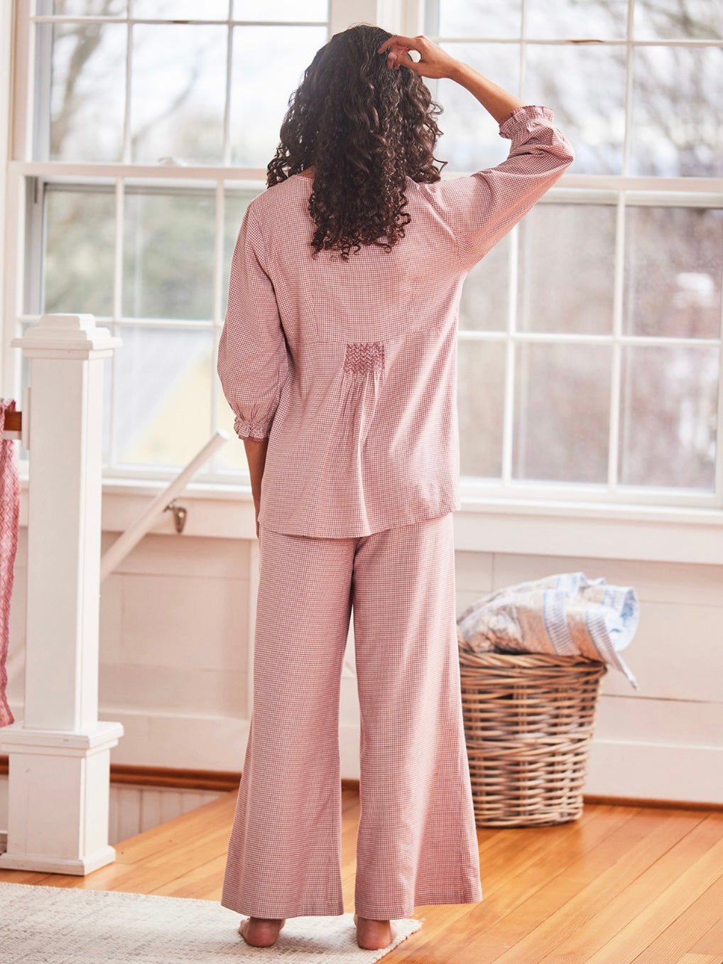 April Cornell Anglaise Check Pajama Set