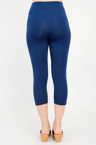 Blue Sky Riley Capri Bamboo Navy