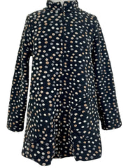 Cut Loose Boiled Wool Long Dot Jacket