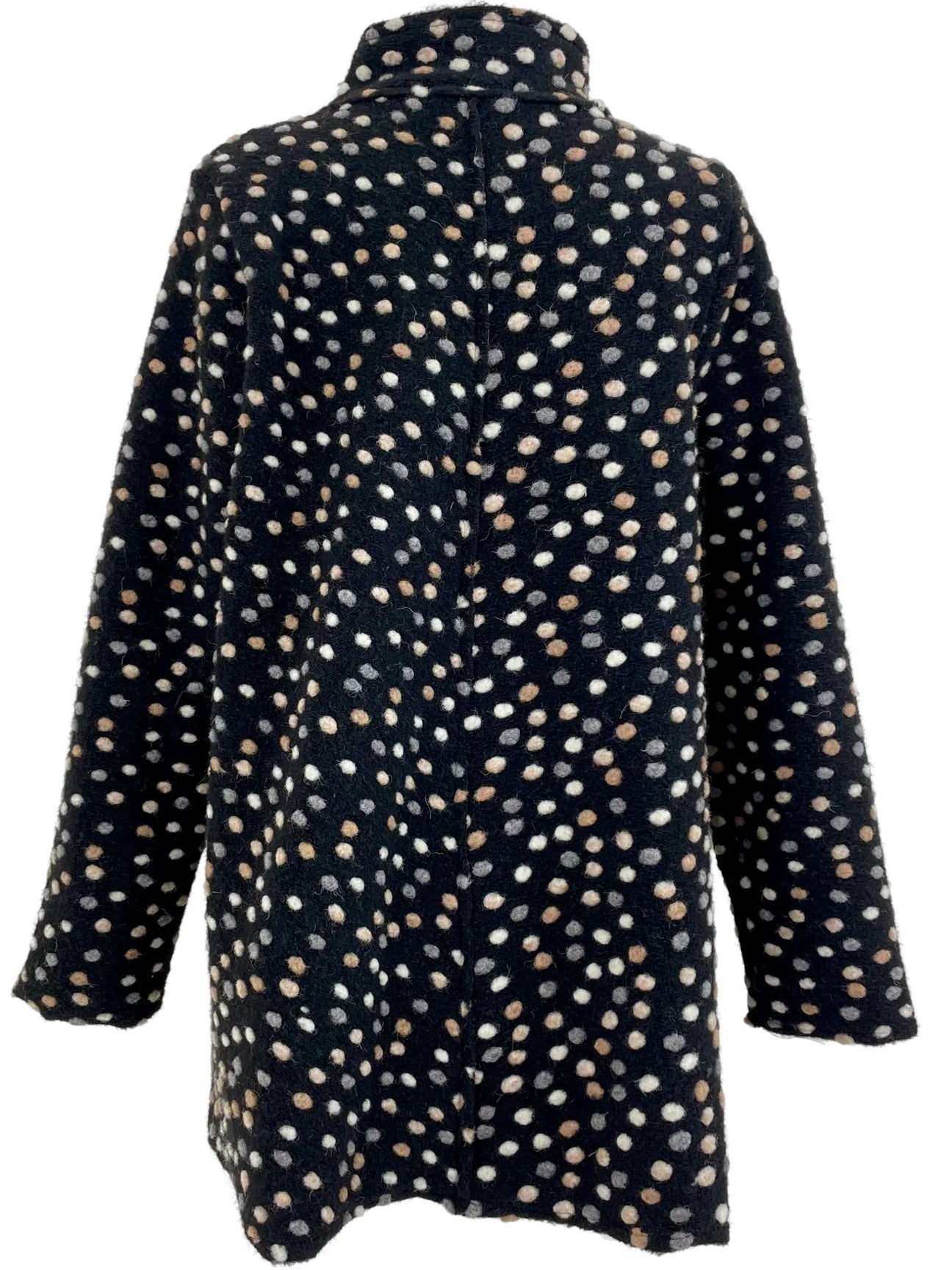 Cut Loose Boiled Wool Long Dot Jacket