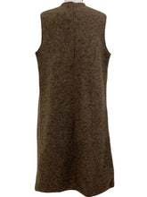 Load image into Gallery viewer, Cut Loose Boiled Wool Long Vest Brown
