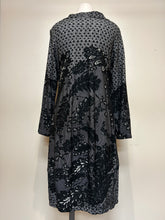 Load image into Gallery viewer, Valia Cowl Dress Black Cream
